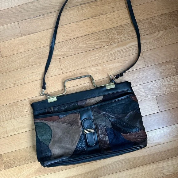 Patchwork Leather Handbag - Picture 3 of 12